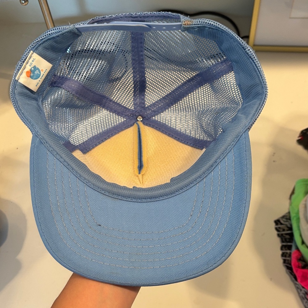 Vintage Blue UNC Trucker Hat - Picture 2 of 3